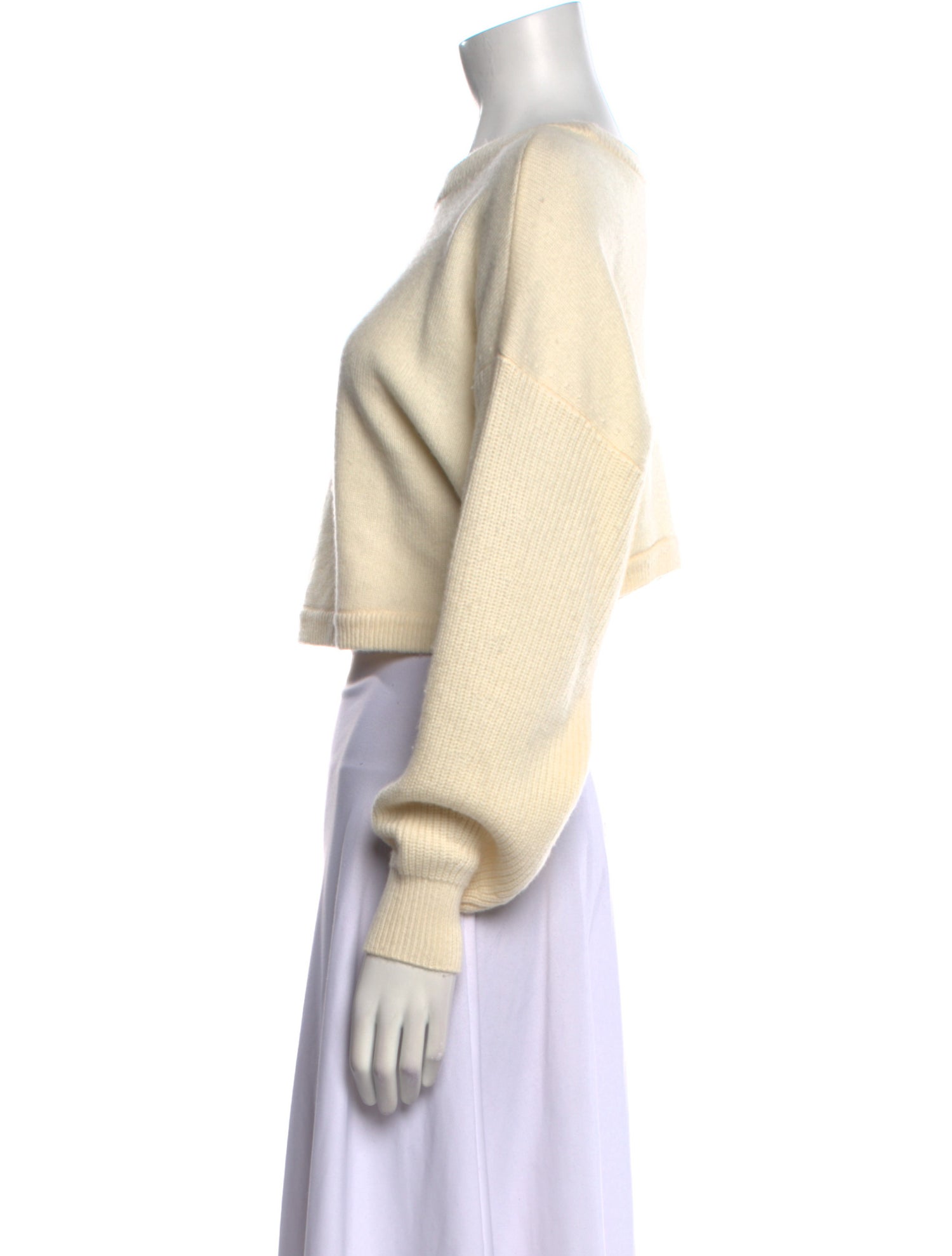 Staud Wool Bateau Neckline Sweater