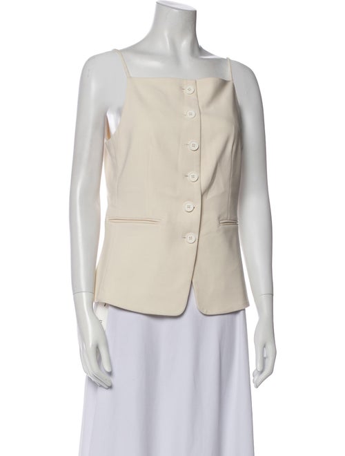 Staud Square Neckline Sleeveless Top