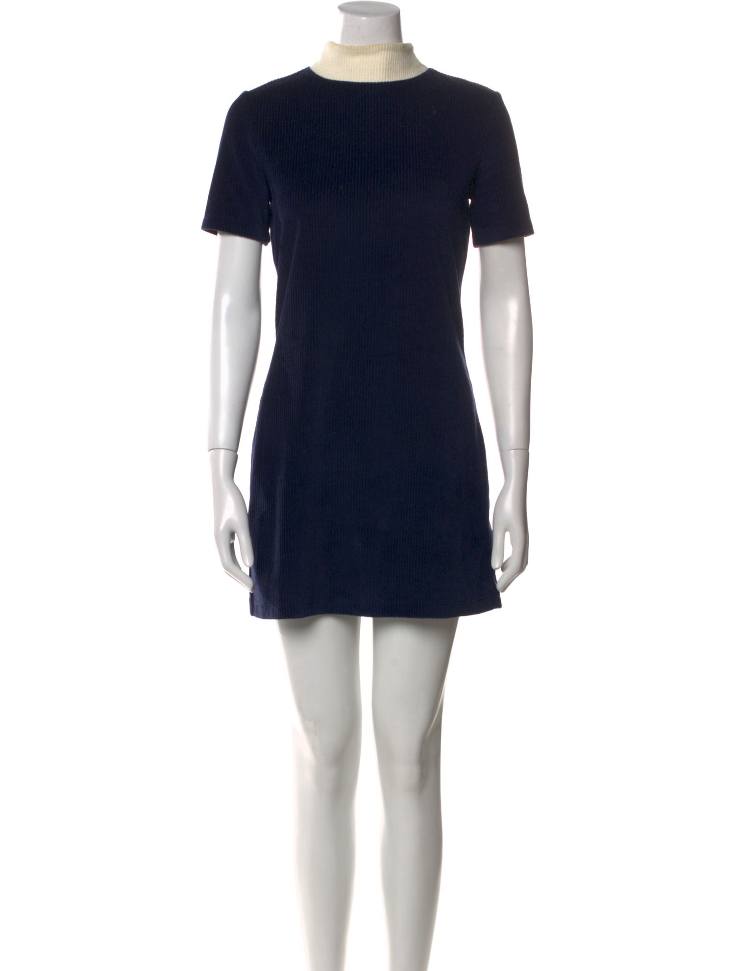 Staud Mock Neck Mini Dress