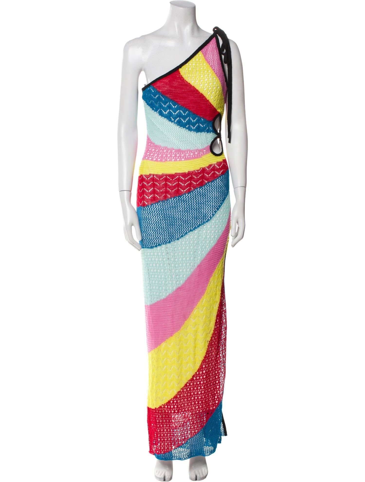 Staud Striped Long Dress