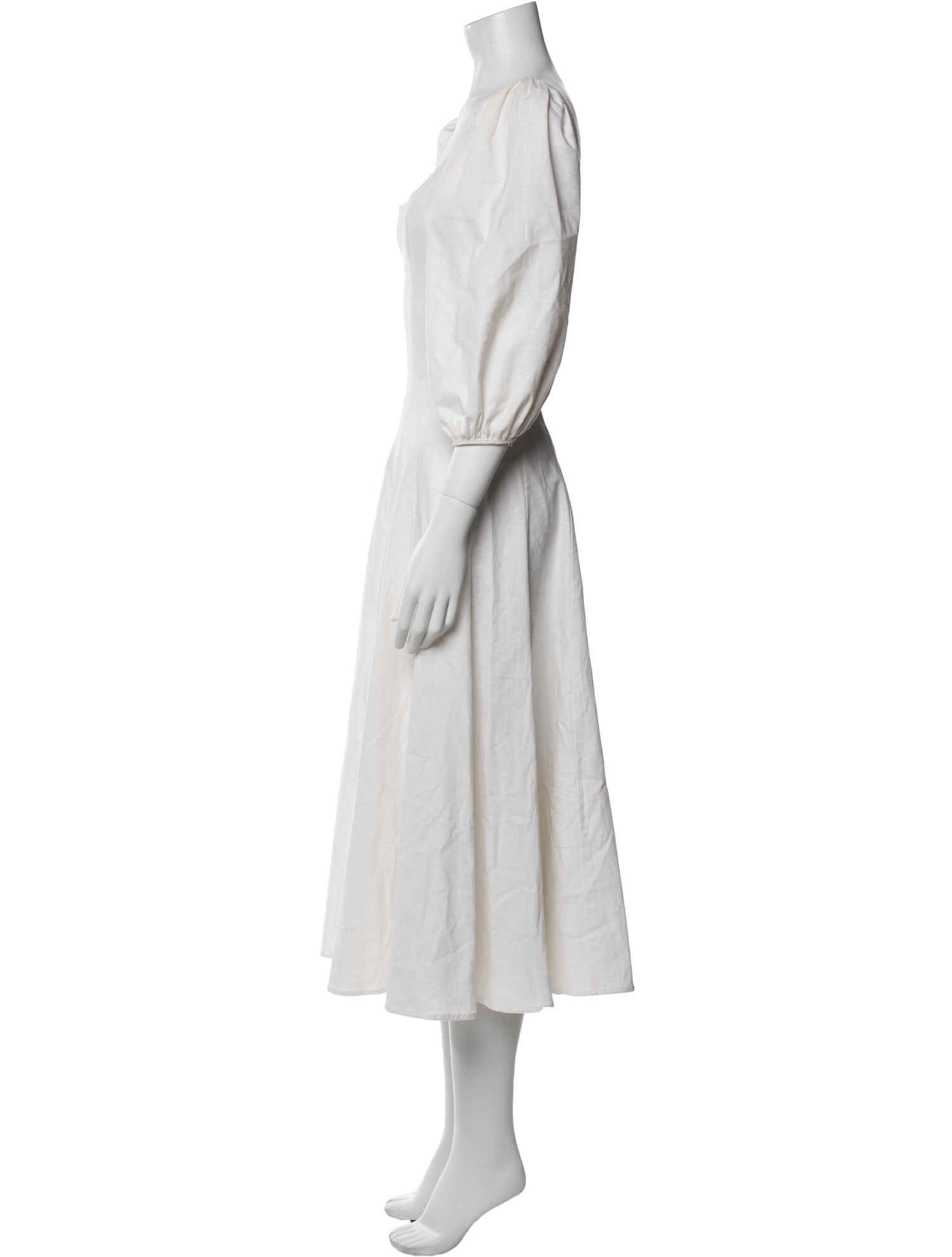 Staud Linen Midi Length Dress