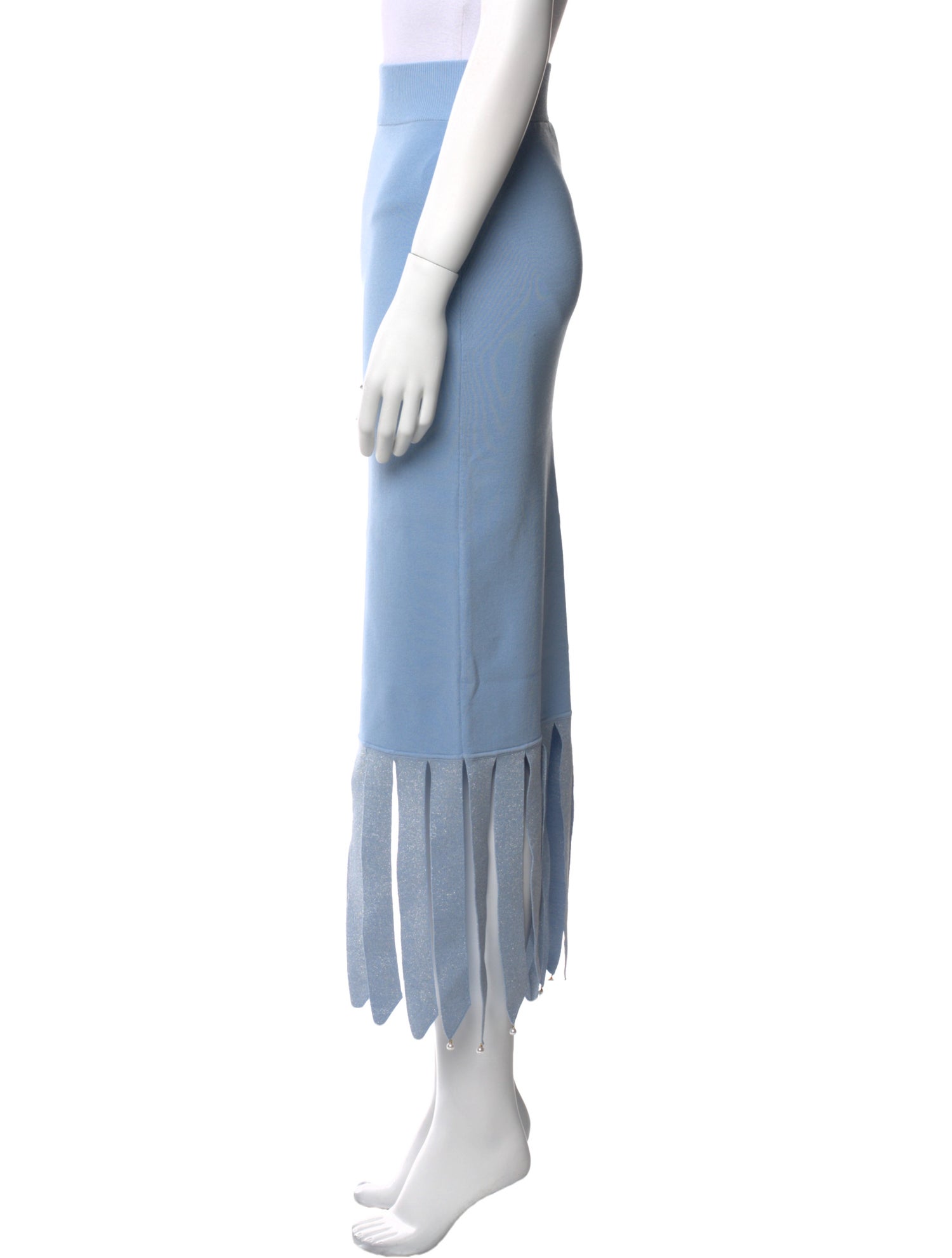 Staud Beaded Accents Midi Length Skirt