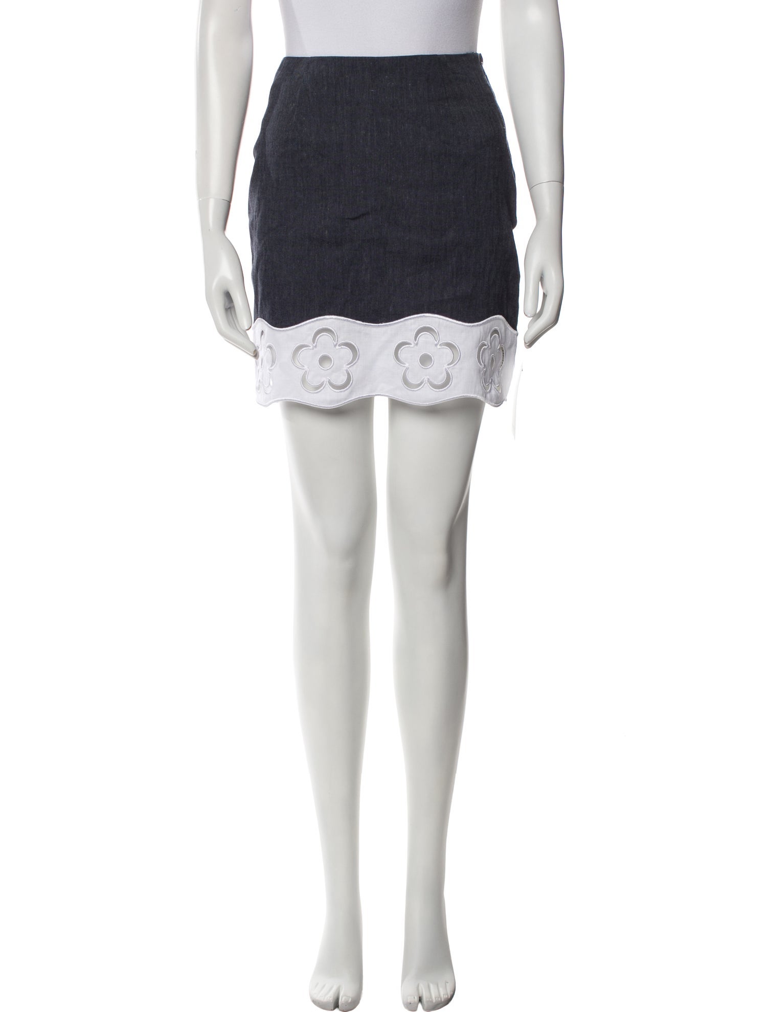 Staud Colorblock Pattern Mini Skirt w/ Tags