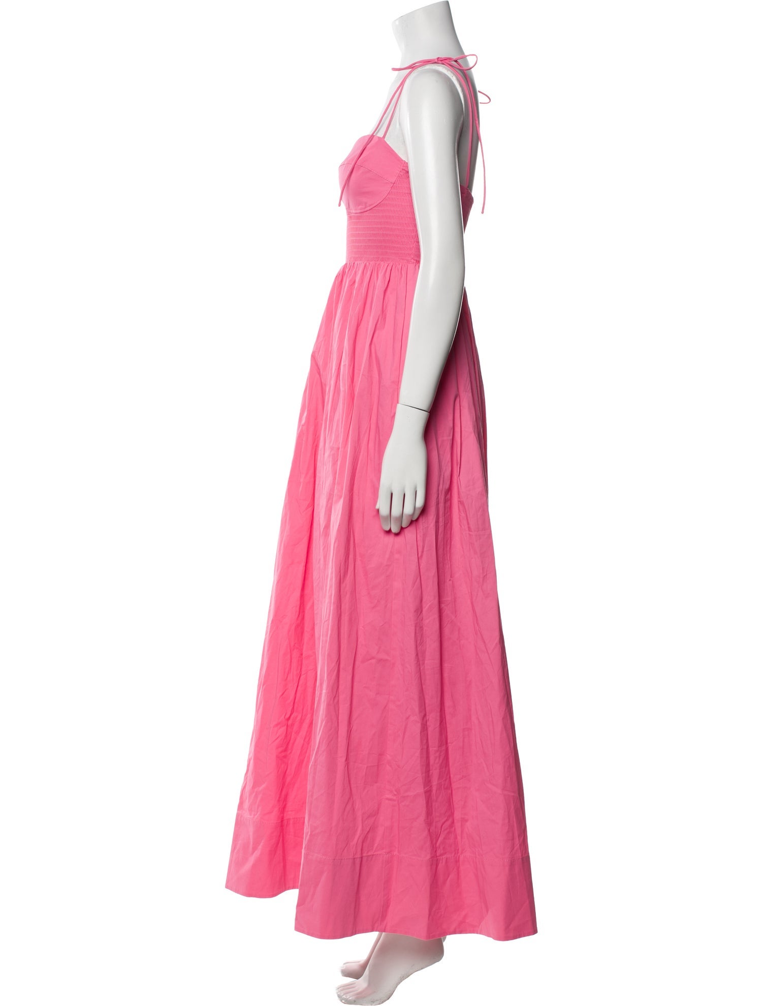 Goop Label Square Neckline Midi Length Dress Purple Dresses