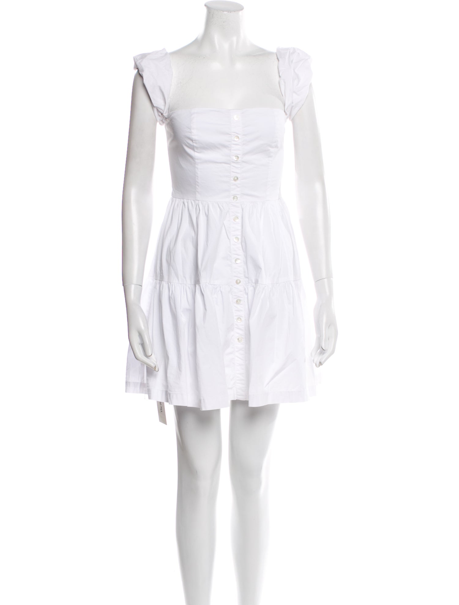 Staud Square Neckline Mini Dress