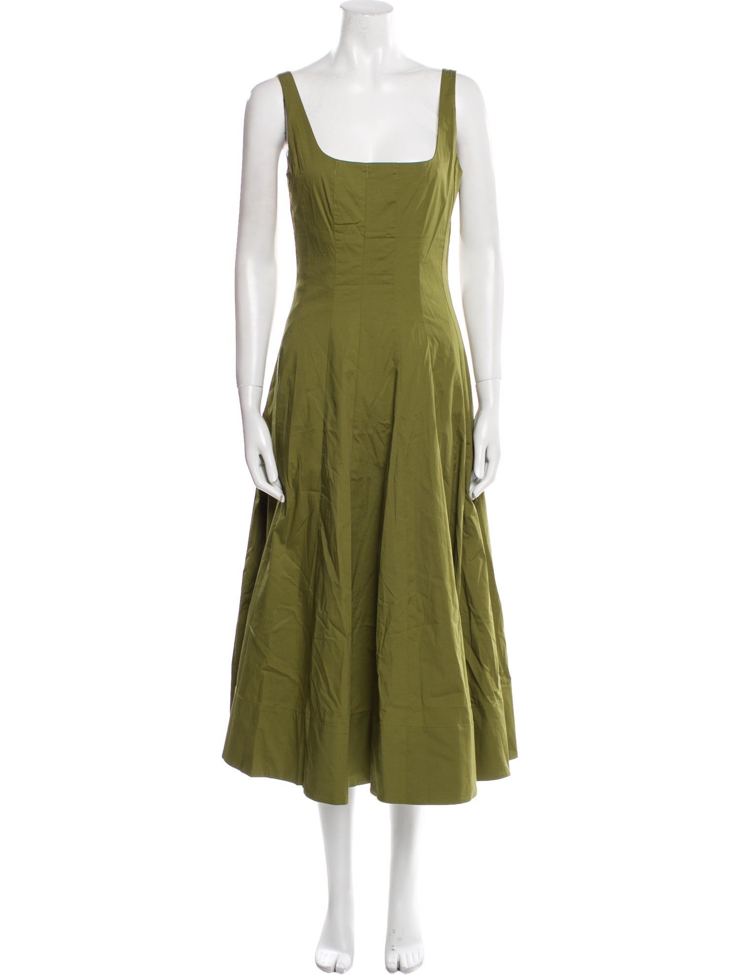 Staud Square Neckline Long Dress