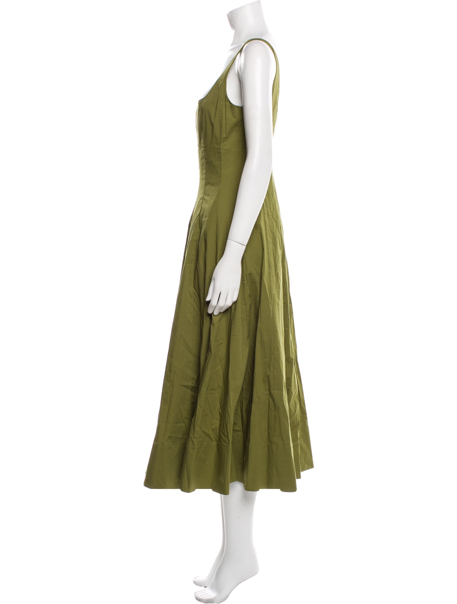 Staud Square Neckline Long Dress