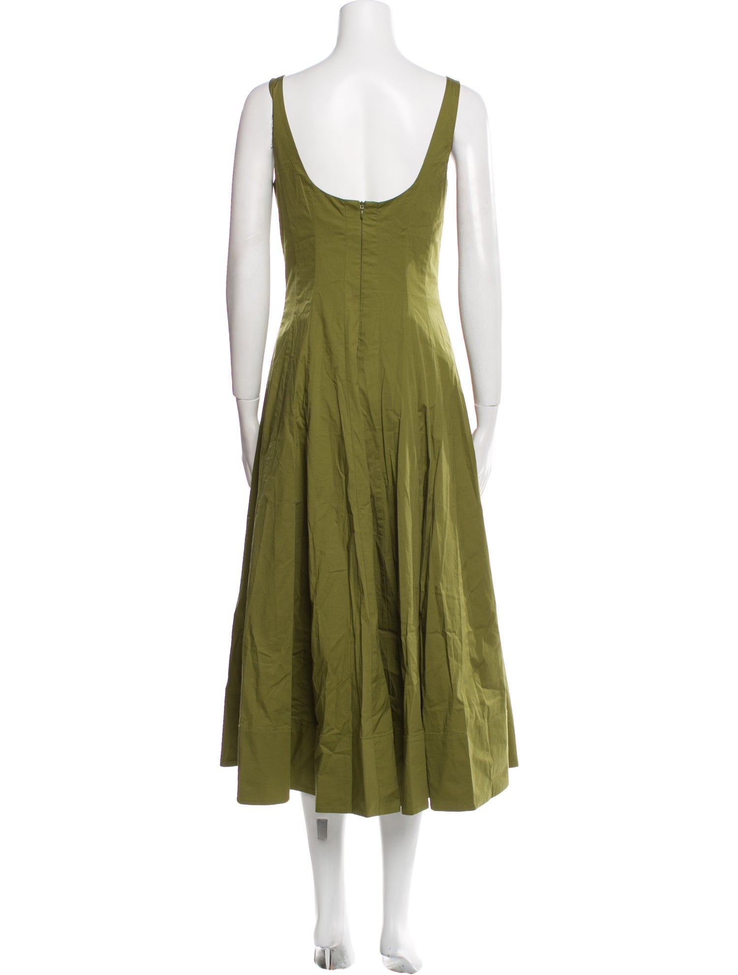 Staud Square Neckline Long Dress