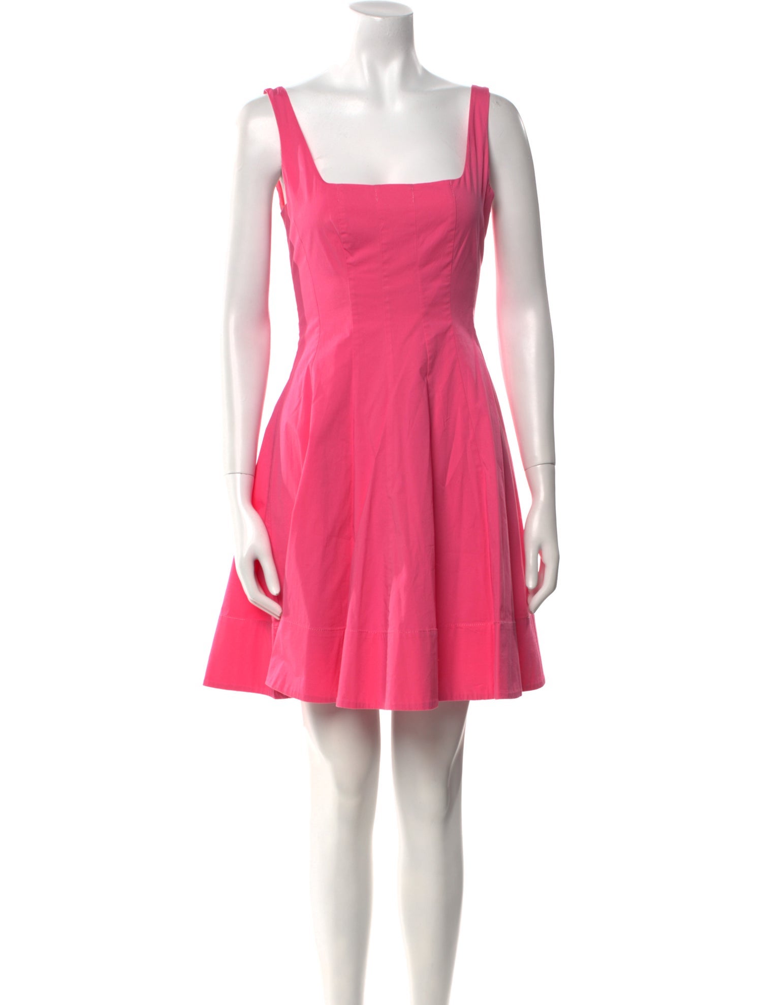 Staud Square Neckline Mini Dress