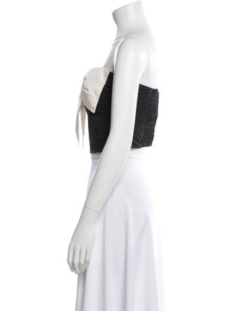 Staud Strapless Crop Top