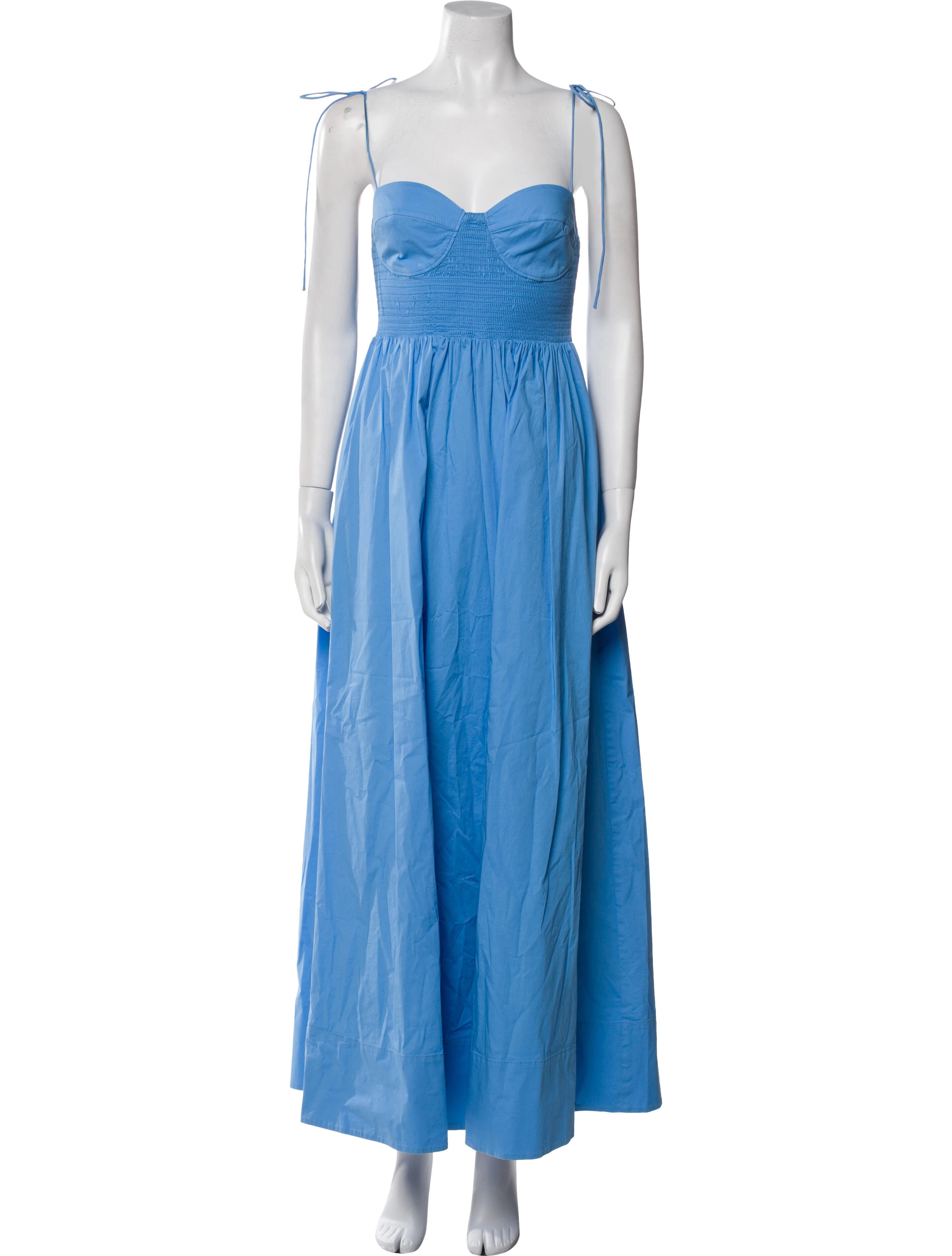 Staud Square Neckline Long Dress