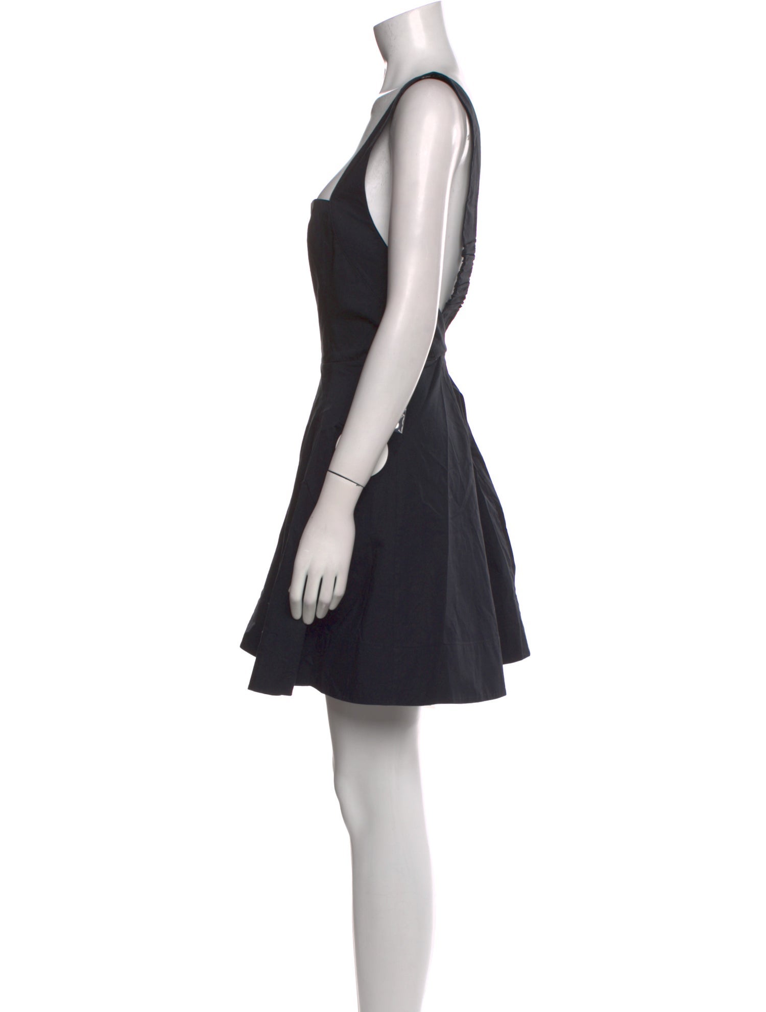 Staud Square Neckline Mini Dress