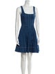 Staud Square Neckline Mini Dress