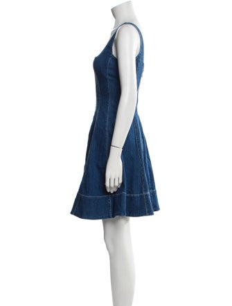 Staud Square Neckline Mini Dress