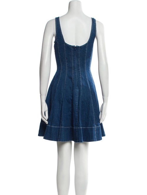 Staud Square Neckline Mini Dress