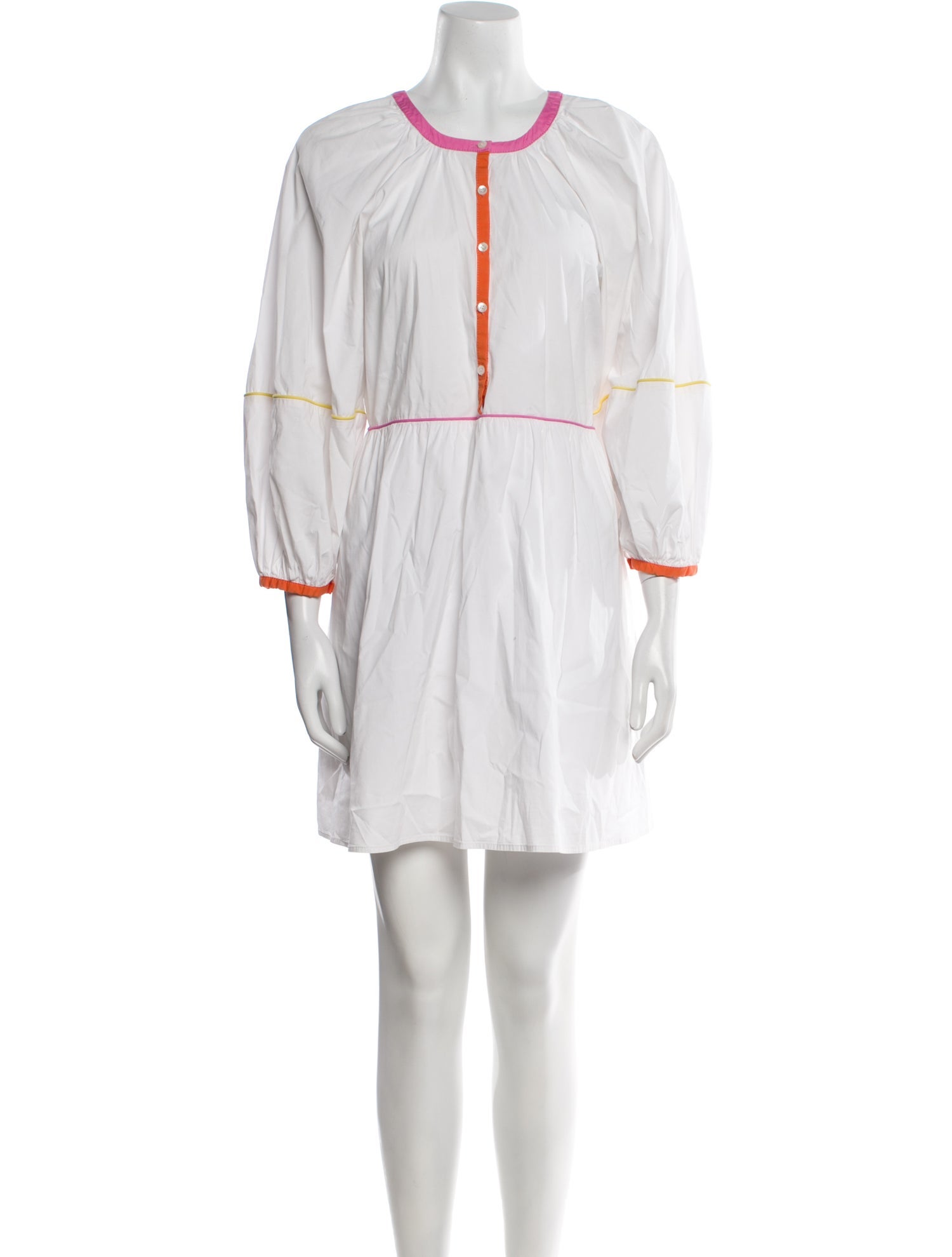 Staud Scoop Neck Mini Dress