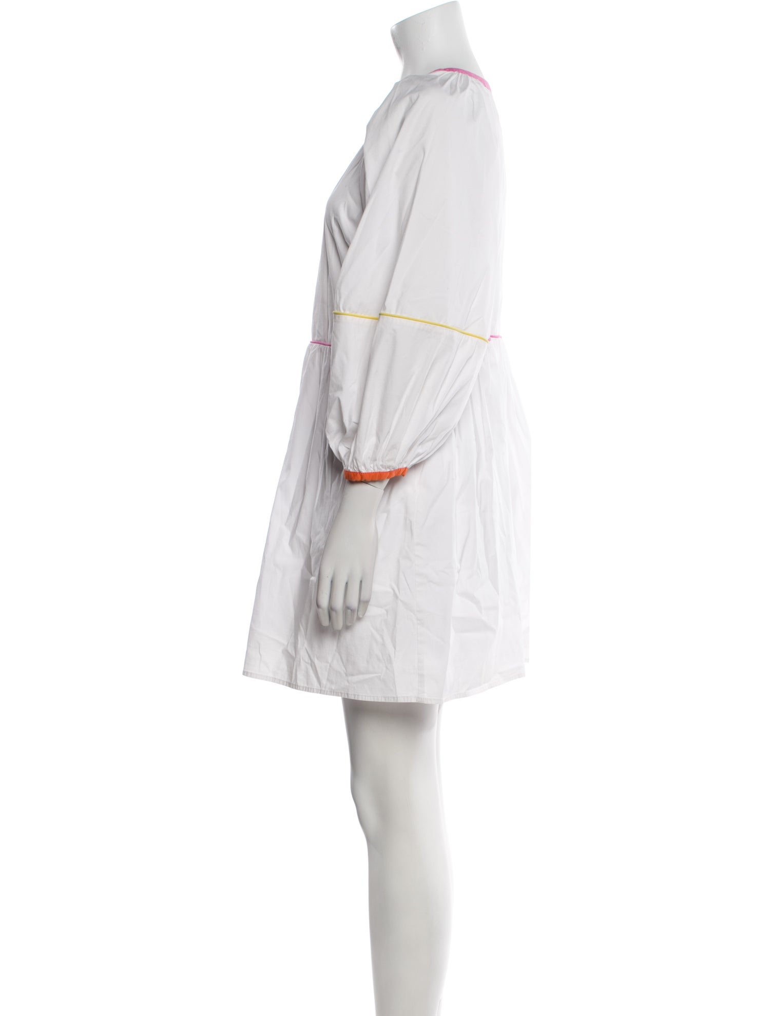 Staud Scoop Neck Mini Dress