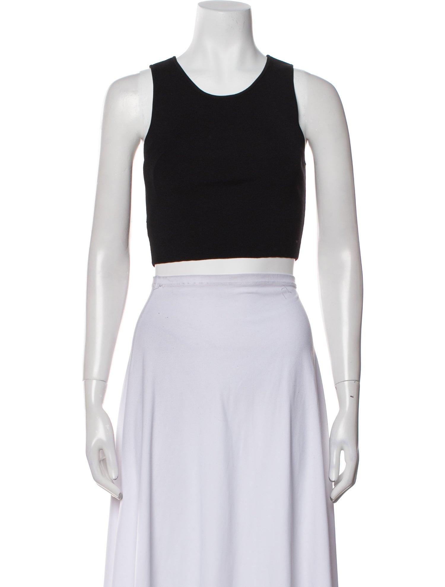 Staud Scoop Neck Sleeveless Crop Top