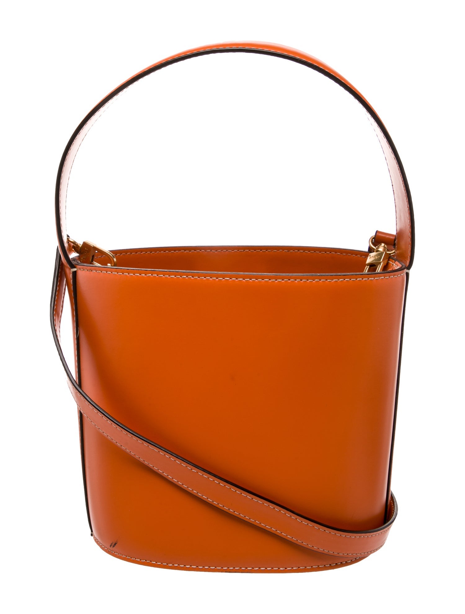 Staud Leather Top Handle Bag