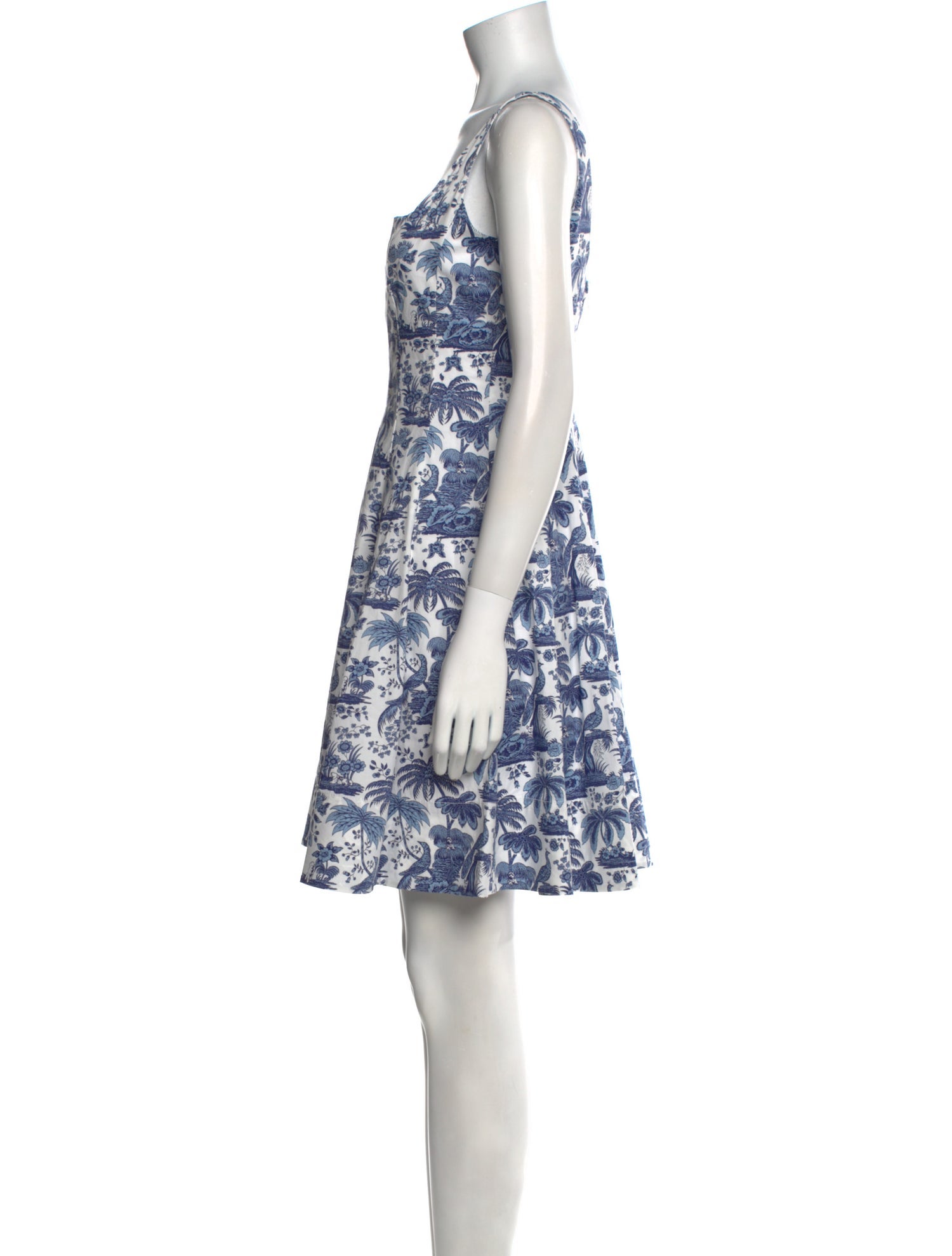 Staud Floral Print Mini Dress