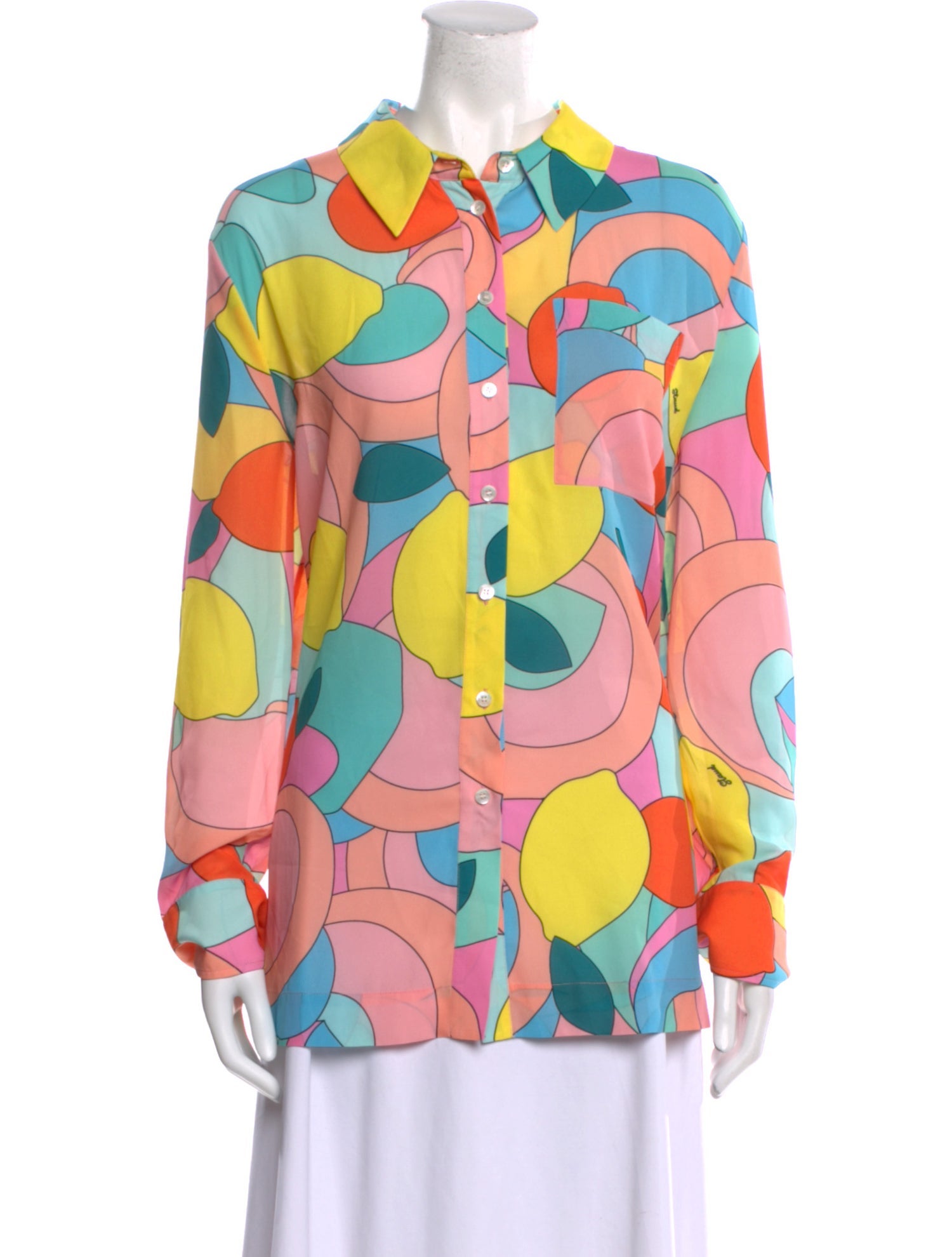 Staud Printed Long Sleeve Tunic