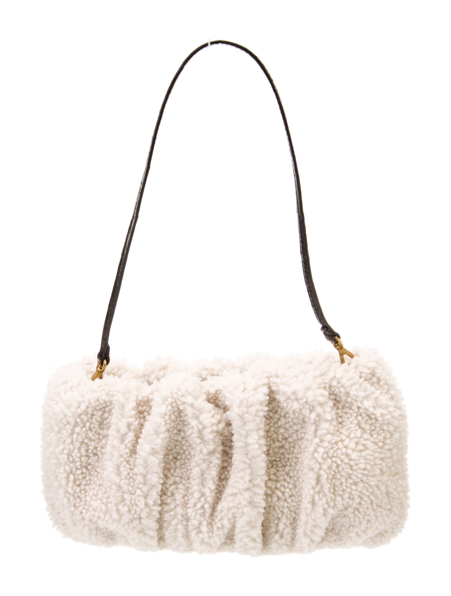 Staud Faux Fur Shoulder Bag