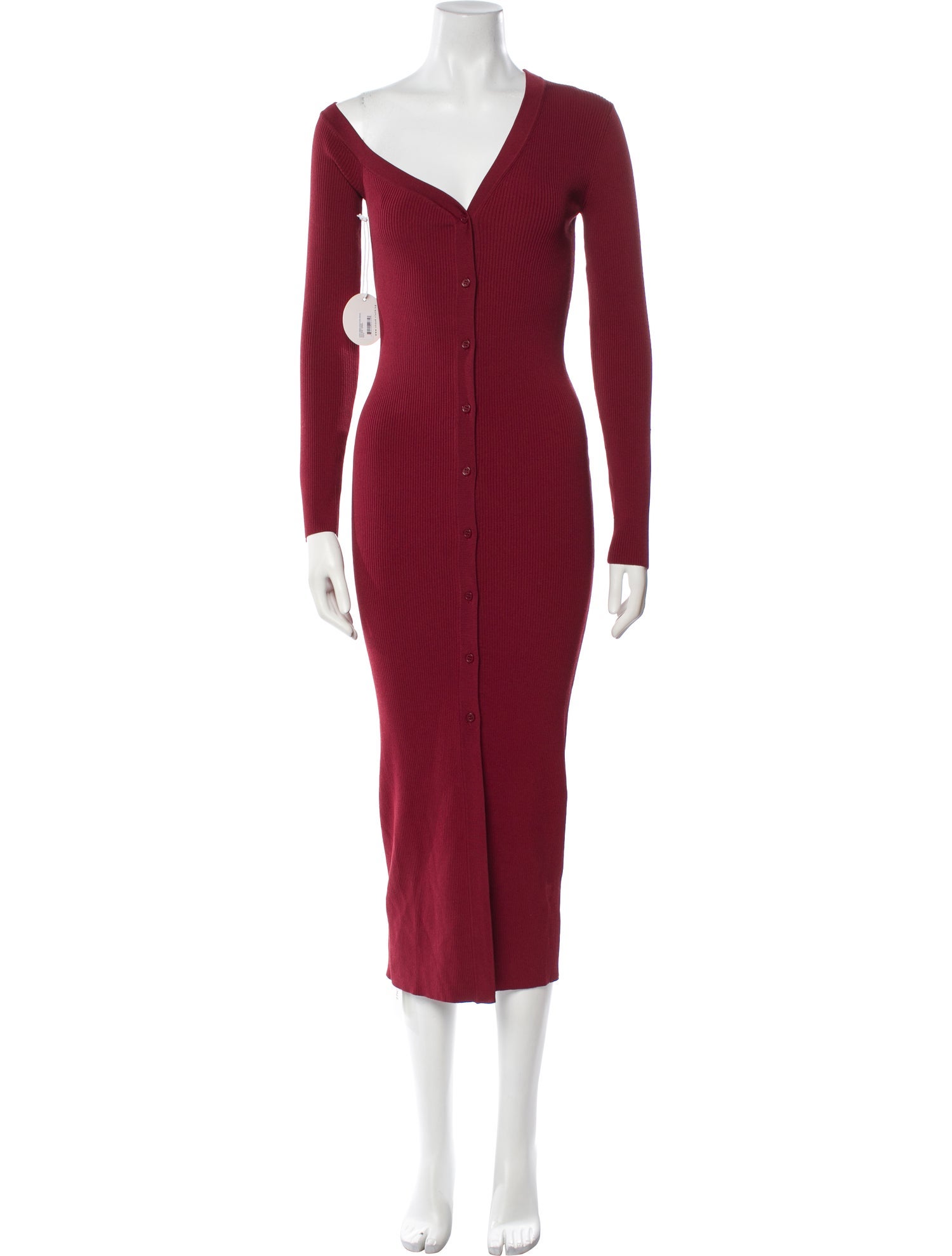 Staud V-Neck Long Dress w/ Tags