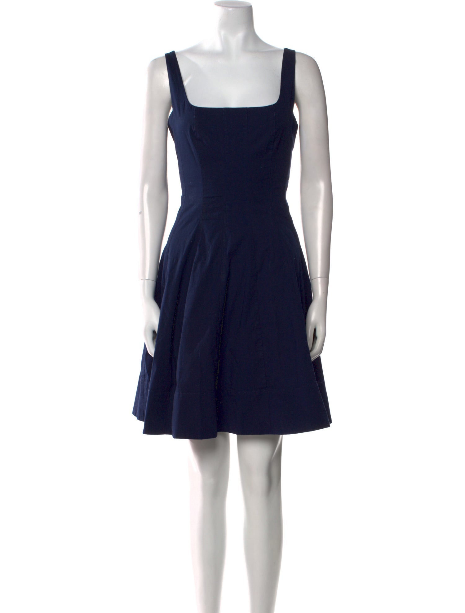 Staud Square Neckline Mini Dress