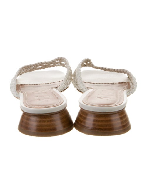 Staud Leather Braided Accents Slides