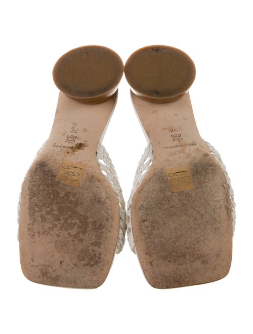 Staud Leather Braided Accents Slides