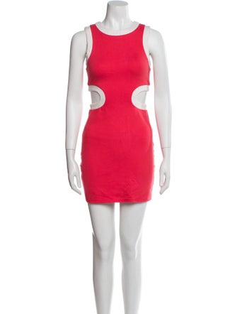 Staud Crew Neck Mini Dress