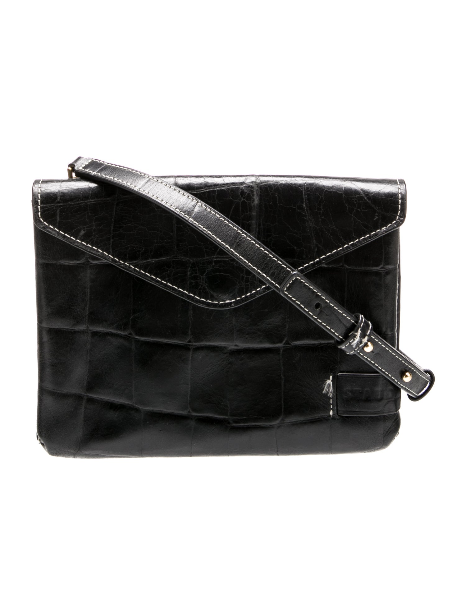 Staud Embossed Leather Crossbody Bag