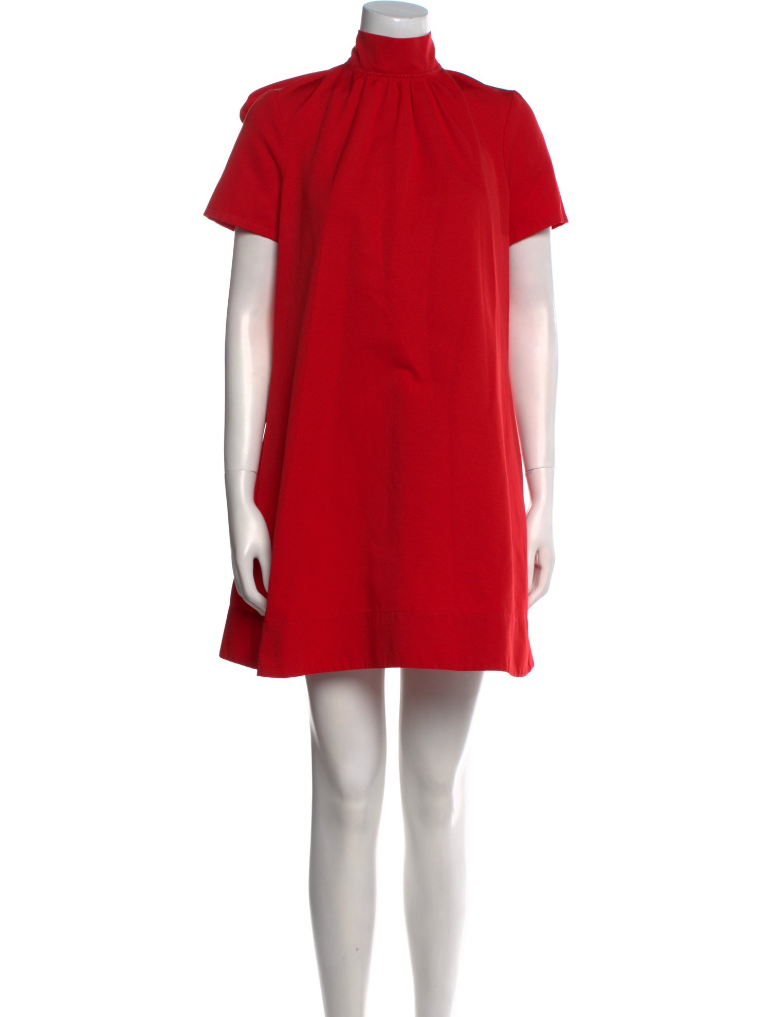 Staud Mock Neck Mini Dress