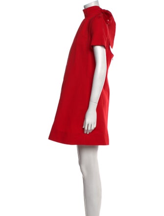 Staud Mock Neck Mini Dress