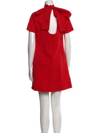 Staud Mock Neck Mini Dress