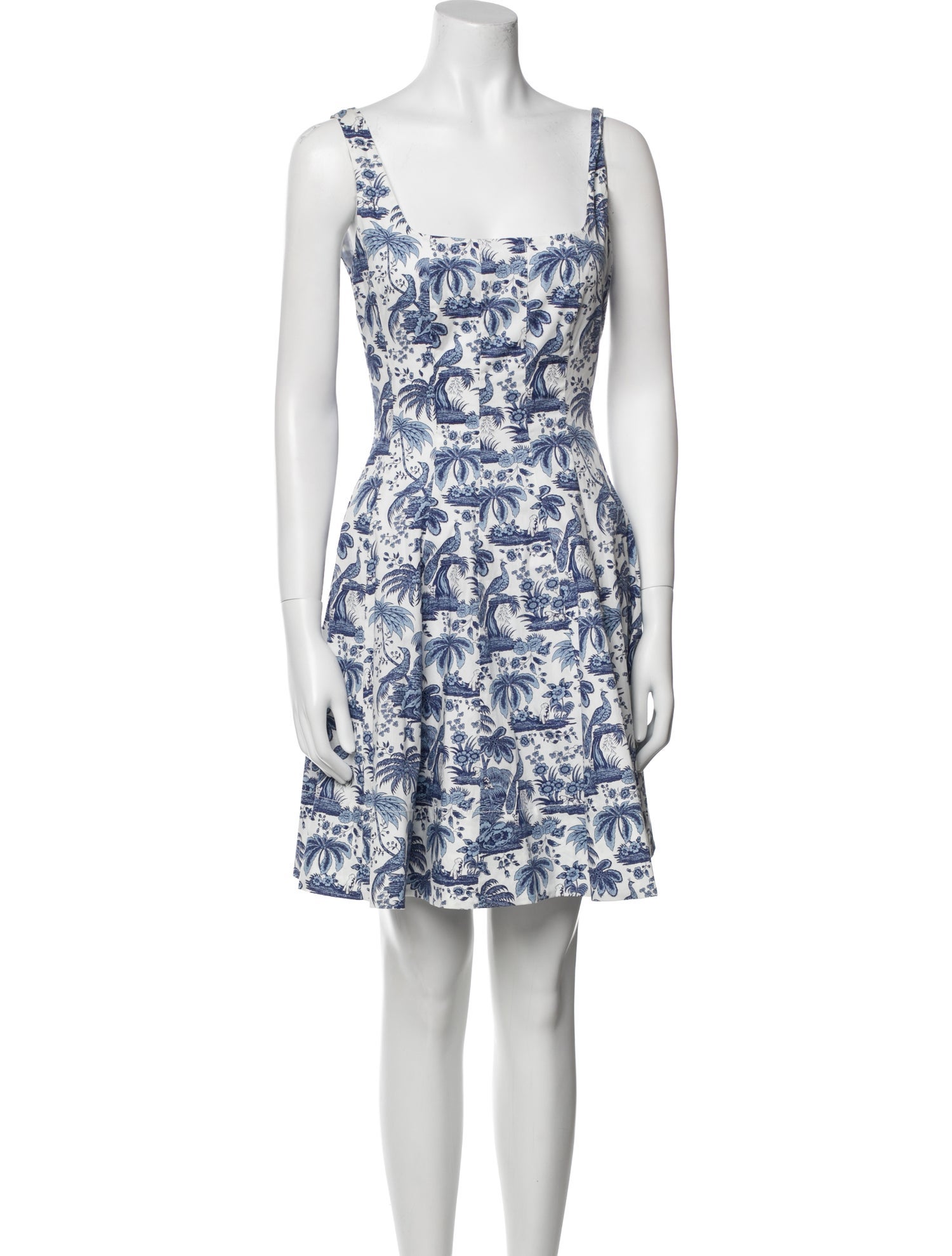 Staud Floral Print Mini Dress