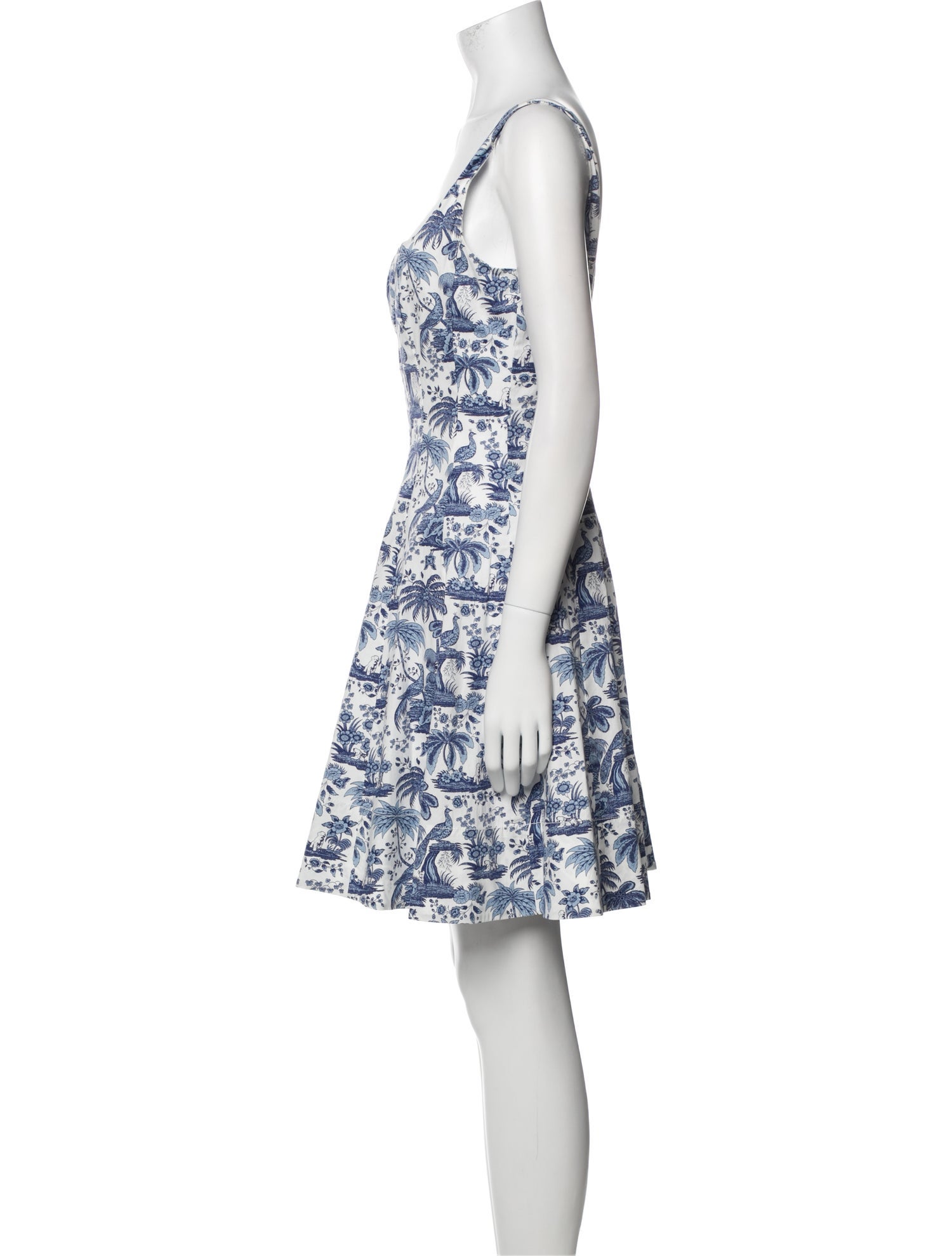 Staud Floral Print Mini Dress