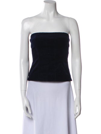 Staud Strapless Crop Top