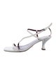 Staud Leather Chain-Link Accents Slingback Sandals