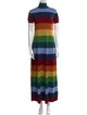 Staud Striped Long Dress