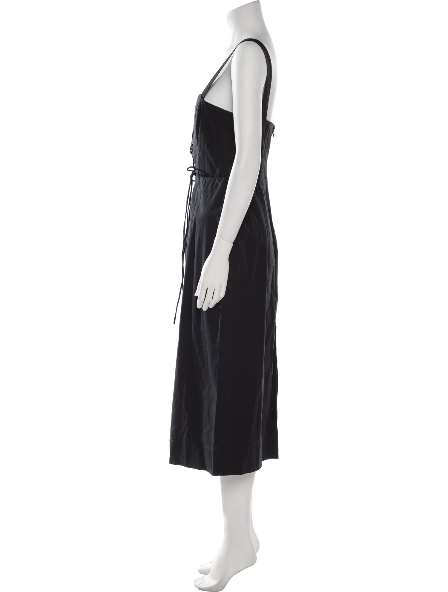 Staud Square Neckline Long Dress