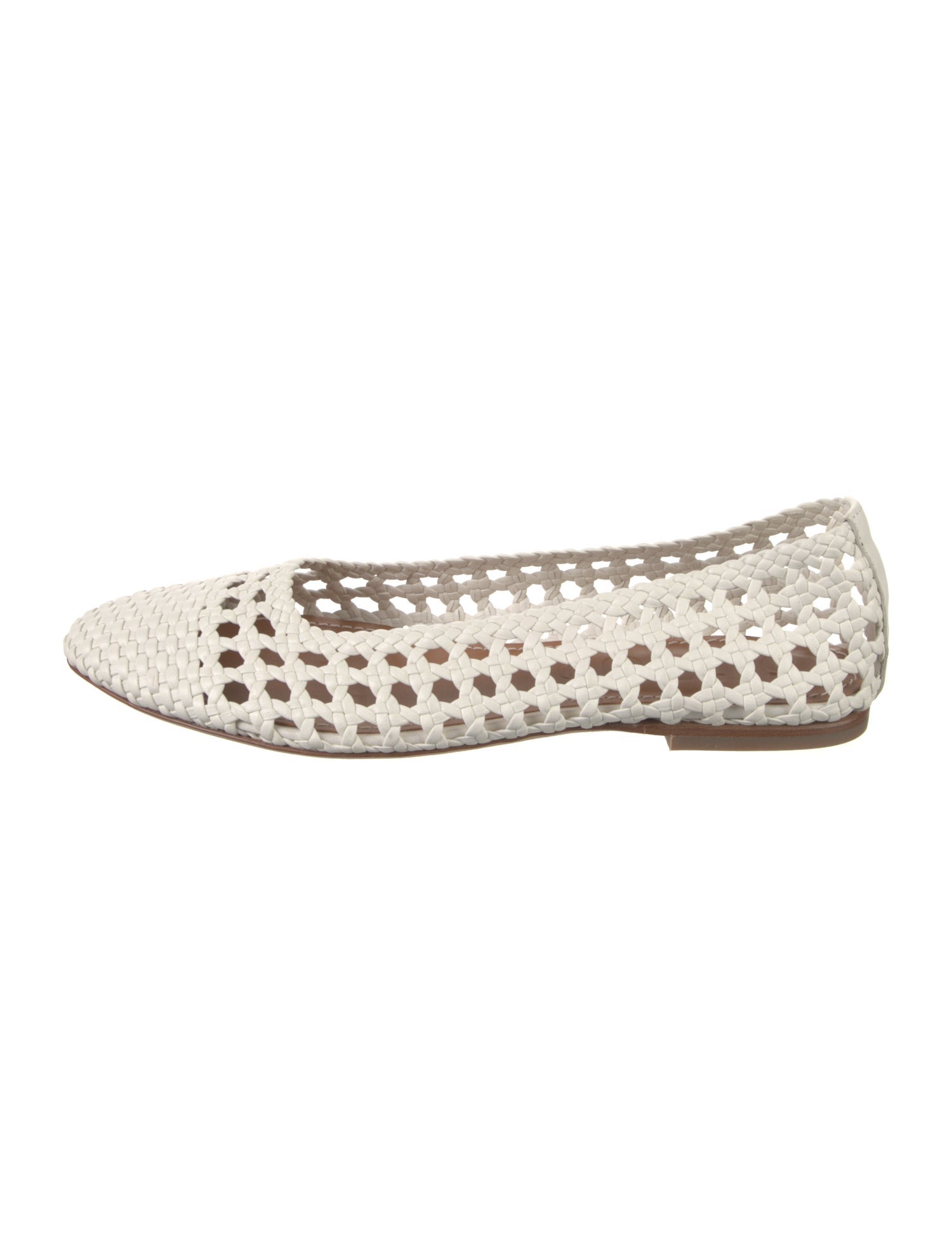 Staud Leather Braided Accents Ballet Flats
