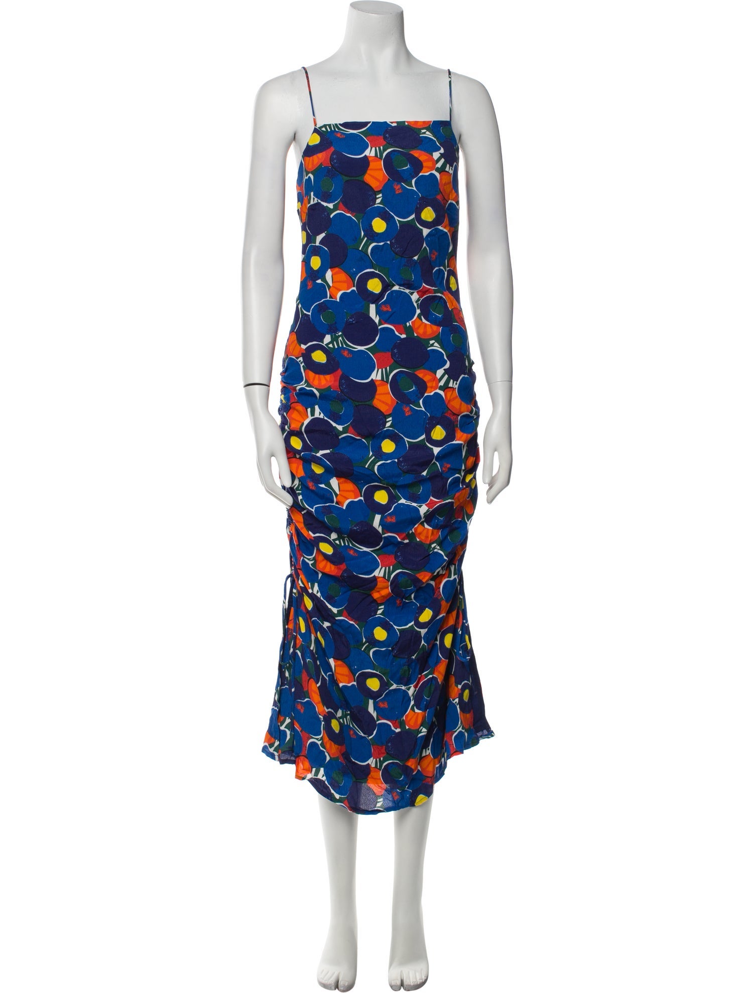 Staud Floral Print Long Dress