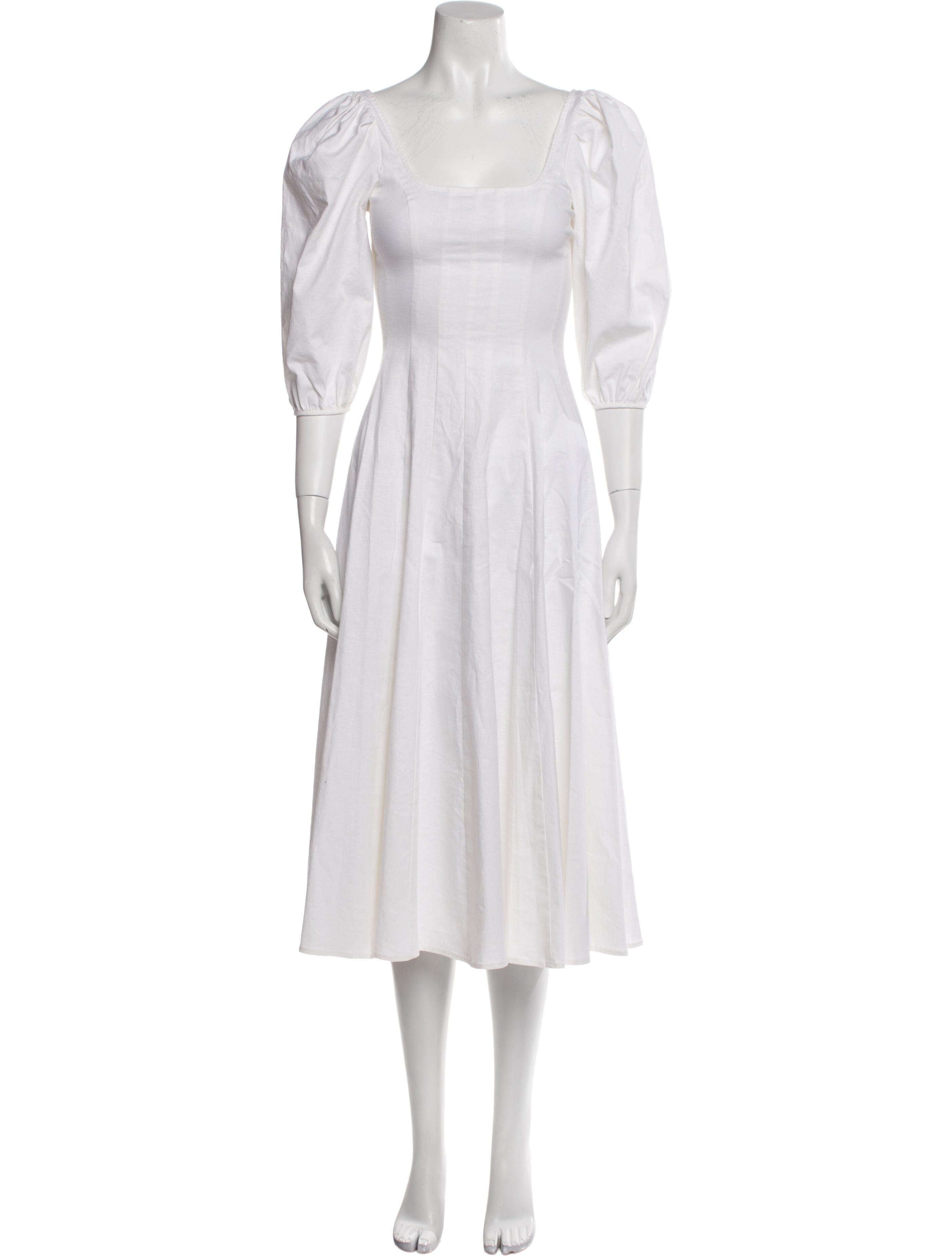 Staud Square Neckline Long Dress