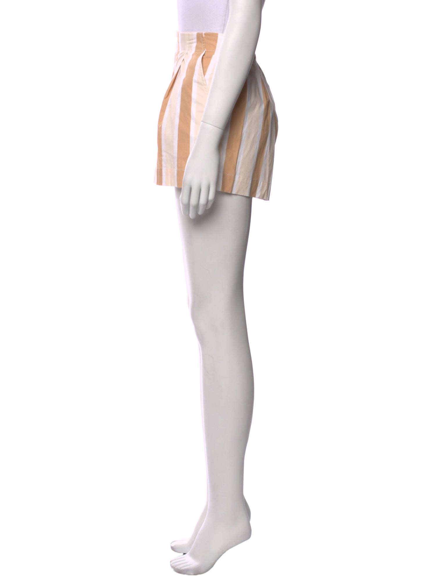 Staud Striped Mini Shorts