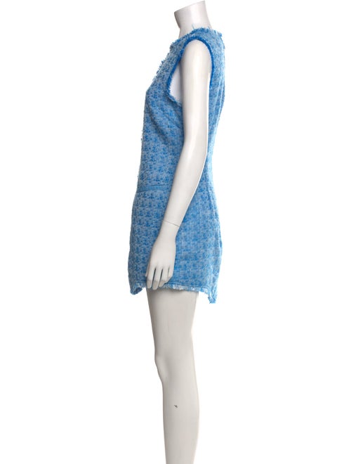 Staud Tweed Pattern Mini Dress