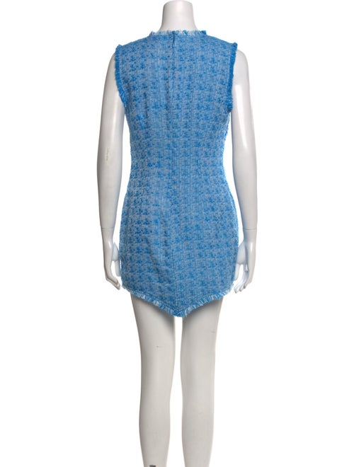 Staud Tweed Pattern Mini Dress