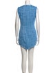 Staud Tweed Pattern Mini Dress