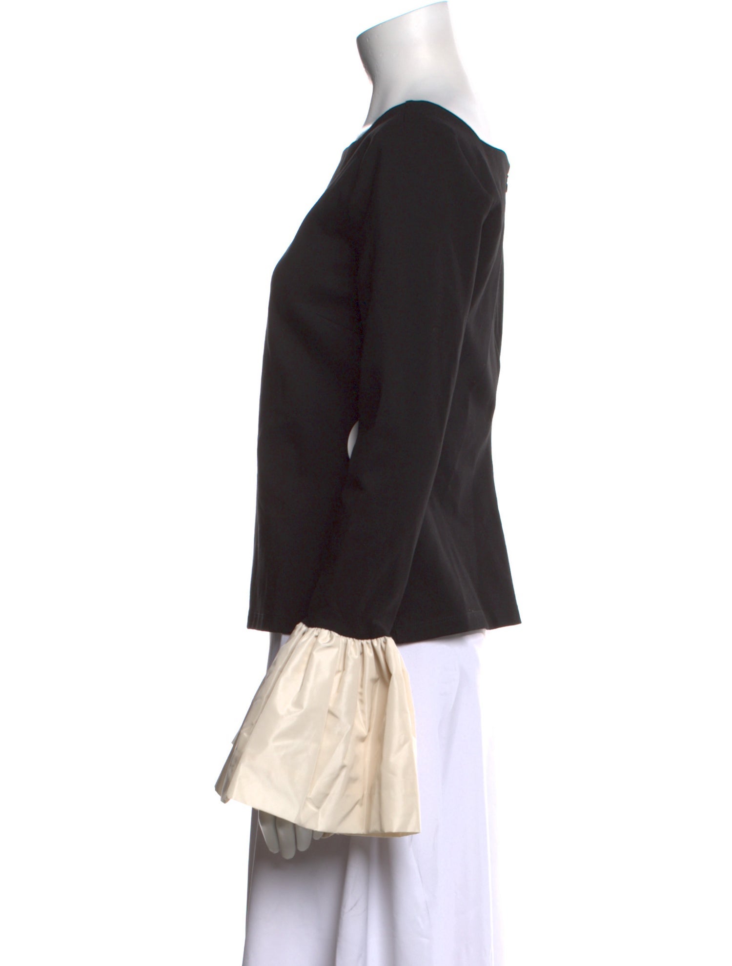 Staud Bateau Neckline Long Sleeve Top w/ Tags