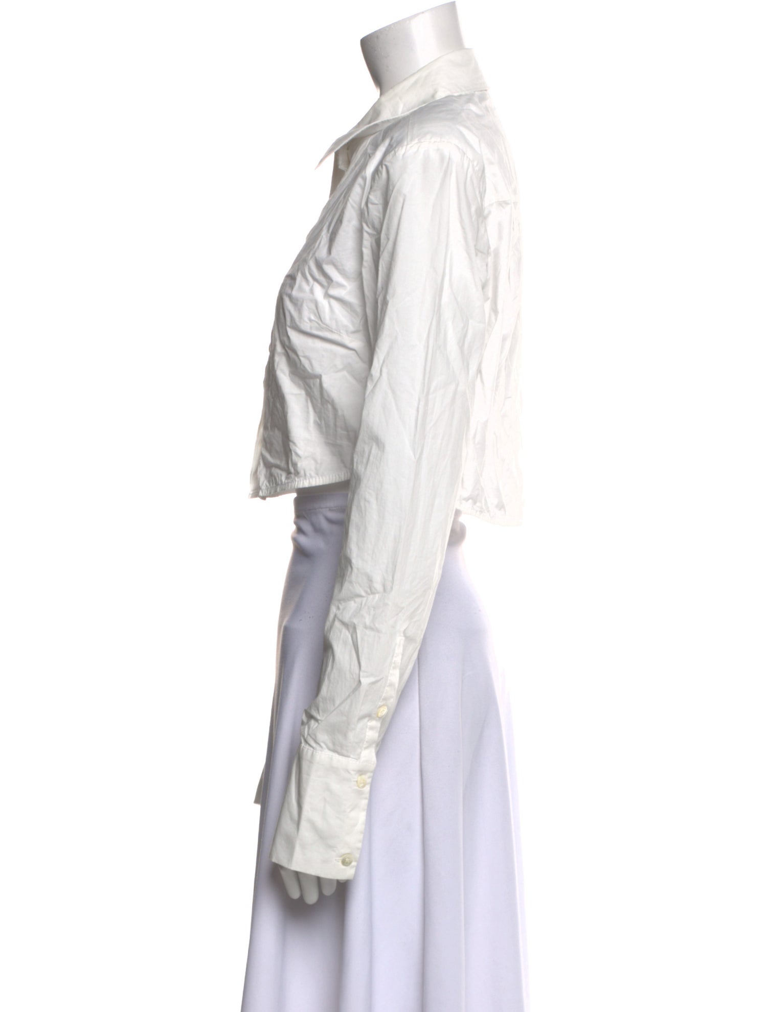 Staud Long Sleeve Crop Top